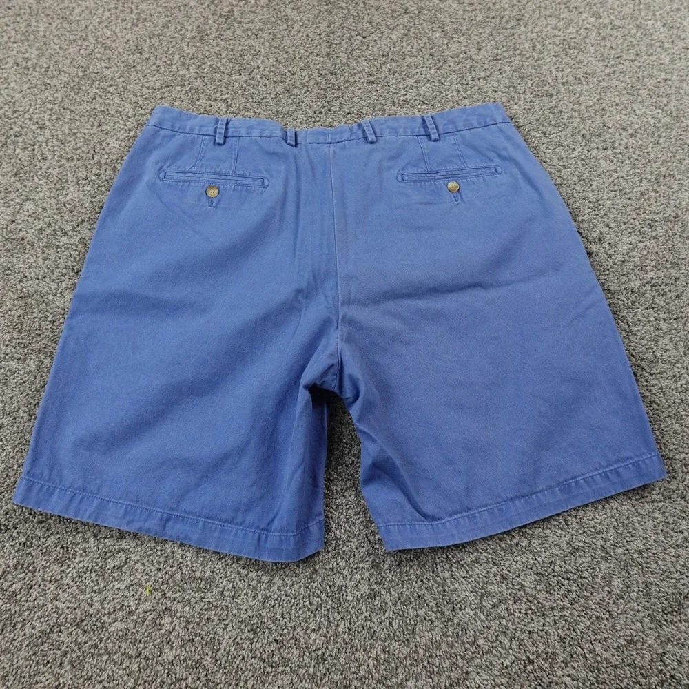 Peter Millar Shorts Mens 40 Blue Chino Golf Pima Cotton Casual Preppy Flat Front